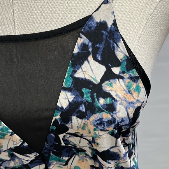 ASTR Printed Swing Strappy Mesh Detail Mini Dress Women's Size medium - Picture 7 of 15